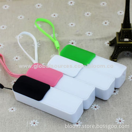 Portable Mini USB Chargers for iPhone6/5/4, 2,600mAh, Sized 84.7 x 24 x 23mmNew